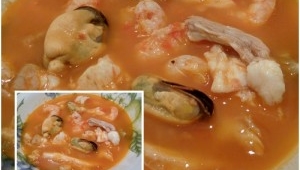 SOPA DE PESCADO Y MARISCO, LIGHT