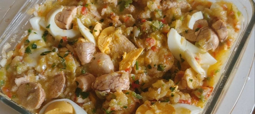 SALPICON DE HUEVAS DE MERLUZA