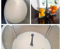 Step <p>Ponga la mariposa en las cuchillas, añada la leche al vaso y programe 20 min/95ºC/vel cuchara. Añada el azúcar y programe 5 min/95ºC/vel 1. Retire la mariposa con la canela y las pieles de los cítricos y vuelque la leche aromatizada en un bol y deje enfriar. </p> illustration