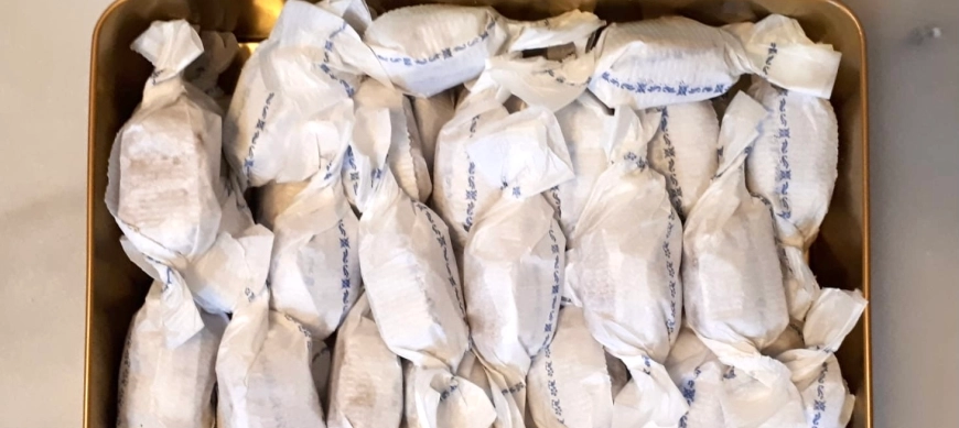 Polvorones caseros de almendra.