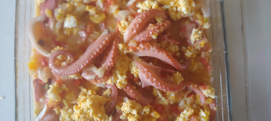 PULPITOS EN SALPICON CON THERMOMIX