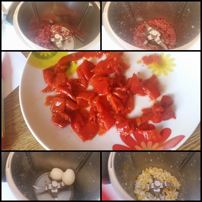 ROLLO DE BONITO CON SALSA DE PIQUILLOS Y GUARNICIÓN DE PATATAS
