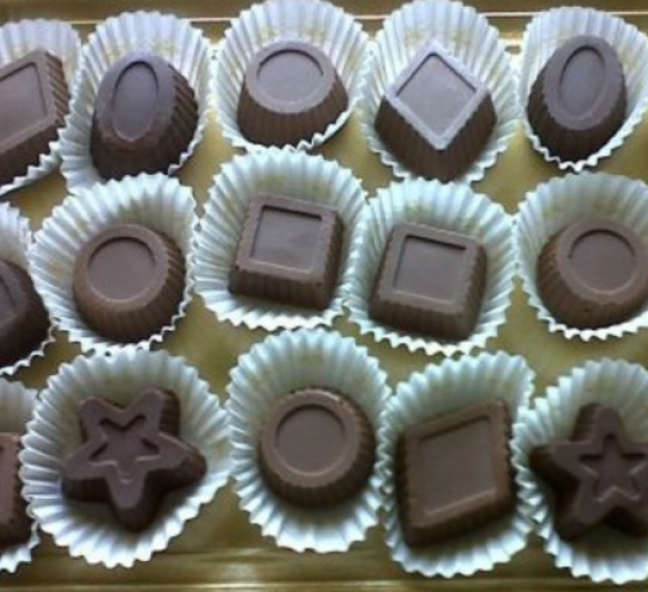 Bombones tres chocolates