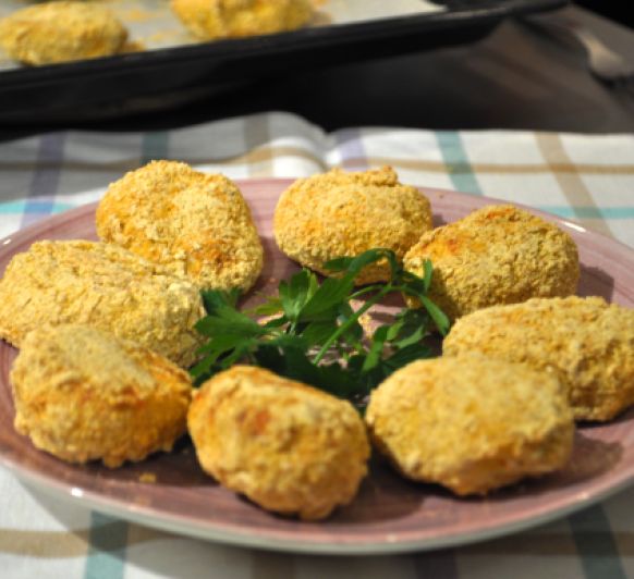 Nuggets saludables de pollo (o pavo) con Thermomix® aptos para celíacos #TM6 #TM5 #TM31 #TM21
